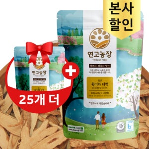 황기차 국산 티백 100개입 삼각 생분해PLA 효능 볶은 건강차 TEA