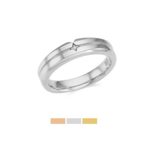 [골드플레이팅] 유니크 브이 스타 남성용 커플반지 OTRM21703Q