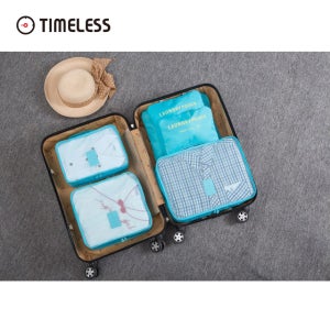 타임리스 캐리어 백인백 여행용 메쉬 6종 의류 파우치 여행용 출장용 수납팩 수납 세트