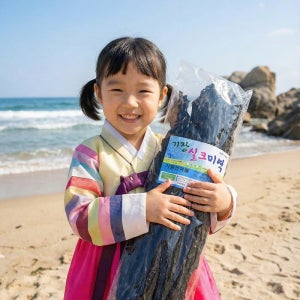 연하고 부드러운 해풍건조시킨 실크 기장미역 산모용 400g, 1개