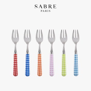 사브르 데꼬르 체크 커트러리 케이크포크
