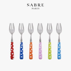 사브르 데꼬르 도트 케이크포크 커트러리