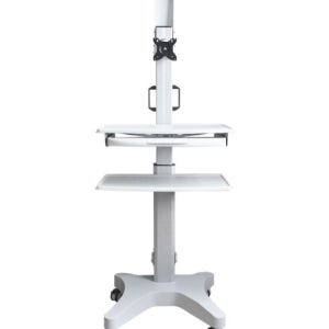 BAMSC-100 알루미늄 이동식 모니터스탠드 이동형 티비스탠드 20인치 22인치 24인치 27인치 32인치 TV 거치대 vesa 75x75 100x100