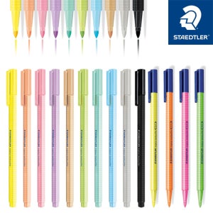 스테들러 트리플러스 텍스트서퍼 파스텔 삼각형광펜 362C