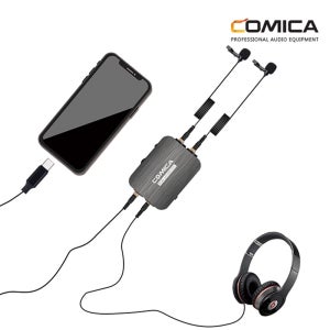 코미카 DUAL.LAV D03 SUC 듀얼 핀마이크 USB-C타입