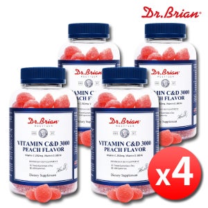어린이 유아 성인 비타 구미 젤리 비타민C D 영양제 4병