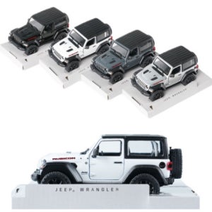 킨스마트 지프 랭글러 하드탑 그레이스케일 1:34