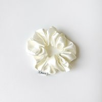 한복 스크런치 S Ivory (Hanbok Hair Scrunchie Ivory)