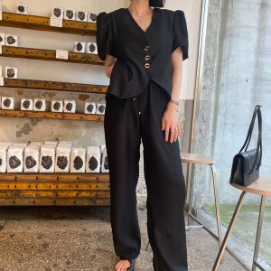 메탈 스트링 조거 팬츠(롱버전 단독제작)