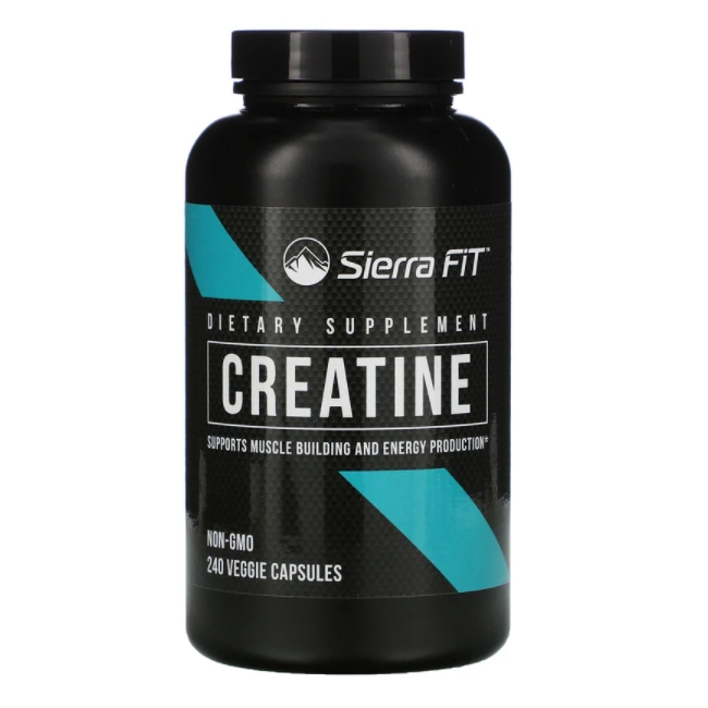 <b>시에라핏</b> <b>Sierra Fit</b>, 크레아틴, 750mg, 베지 캡슐 240정