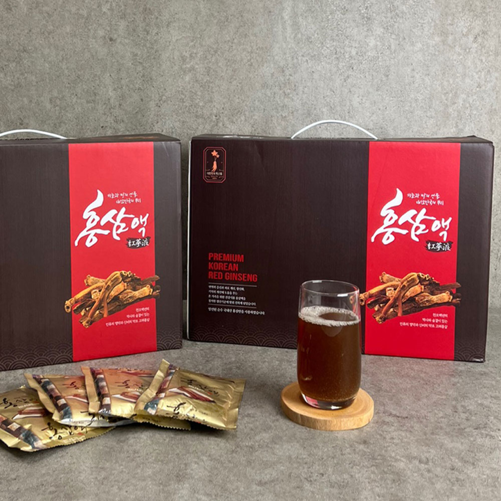 6년근 홍삼즙 홍삼액 달임액 100ml 50포 <b>홍삼정 홍삼</b>액기스 금산 천고인