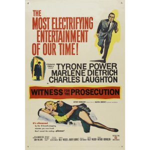 TMX-478 검찰 측 증인 디 오리지널 대형 영화 포스터 브로마이드 액자 마를렌 디트리히