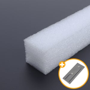 사각 백업제 백업재 실리콘 보온 방풍 샷시 틈새막이 스펀지 가래떡 15mm 50cm