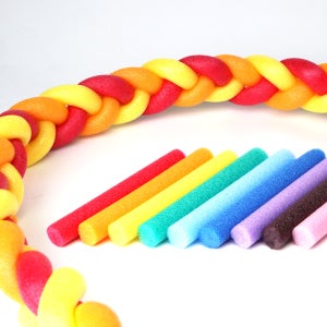 칼라 백업제 원형 스펀지 막대 스티로폼 백업재 빽업 가래떡 스폰지 빨강 20mm 1M