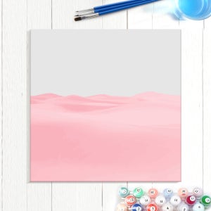 예쁜 그림 유화그리기 세트 태교 힐링 집콕취미 DIY 7 핑크사막 30x30