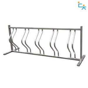 물결형 자전거 거치대 5대 거치 2m