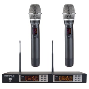카날스 무선마이크 BK-2001A 핸드마이크 교회 보컬 2채널