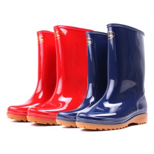 슈퍼카미트 여성 걍량 논슬립 미디엄 작업 위생 갯벌 텃밭 고무 작업 장화 여장화