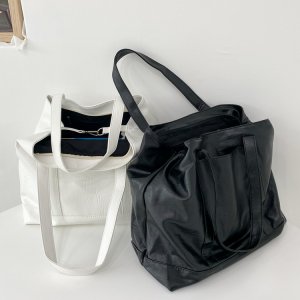 리솜 데일리 투웨이 텀블러 쇼퍼백 스퀘어 빅 보부상 숄더백 2col