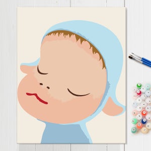 귀여운 일러스트 감성 창의력 유화그리기세트 DIY 49 꿈꾸는아이 1 40x50