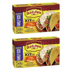 올드 엘 파소 타코 디너 킷 601g 2팩 하드 소프트 타코 쉘 Old El Paso Taco Dinner Kit, Hard and Soft