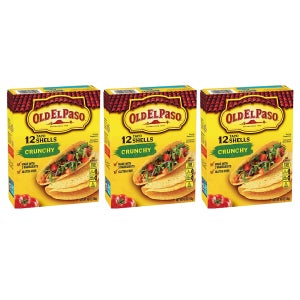 올드 엘 파소 크런치 타코 쉘 12입 3팩 Old El Paso Taco Shells, 12 shells, 4.6 oz