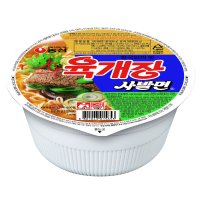 농심 육개장 사발면 86g x6입 x4팩 컵라면