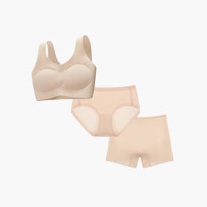 [브라팬티 SET] 단색 주니어브라 1단계 초등브라 어린이브라 주니어속옷 심리스 일체형브라