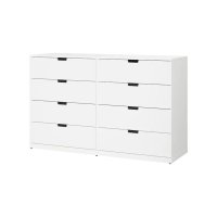 이케아 수납장 NORDLI 노르들리 8칸서랍장, 화이트160x99 cm 892.084.31