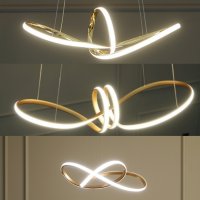 LED뫼비우스 리본조명 골드식탁등 주방크리스탈조명 서빛조명