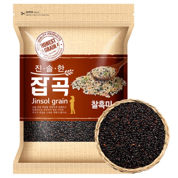 진도 찰흑미 4kg 국산 흑미쌀 검정쌀 택일