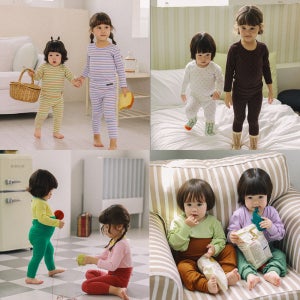 5+1 남자 가을겨울 유아내복 반팔 치즈실내복