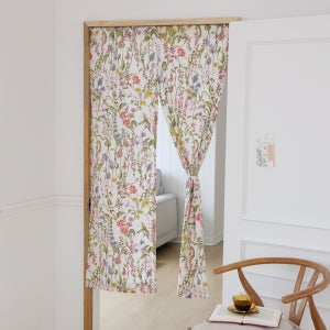 플로라 패브릭 바란스커튼 천 미니 방문 커튼