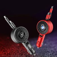 벤츠 BMW 차량용 충전기 핸드폰 3포트 휴대폰 스마트폰 자동차 시거잭 USB 케이블