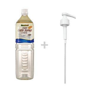 대상 슈가 카페시럽 화이트 1.5L 1박스 6개 + DY시럽펌프
