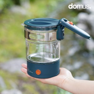 도무스 낭만 포트 글라스 0.6L 전기포트 여행용 휴대용 햇반 무선