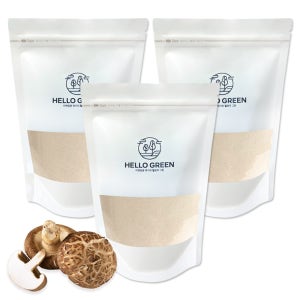 헬로우그린 100% 국산 표고버섯가루 천연 조미료 파우더 분말 250g, 3개