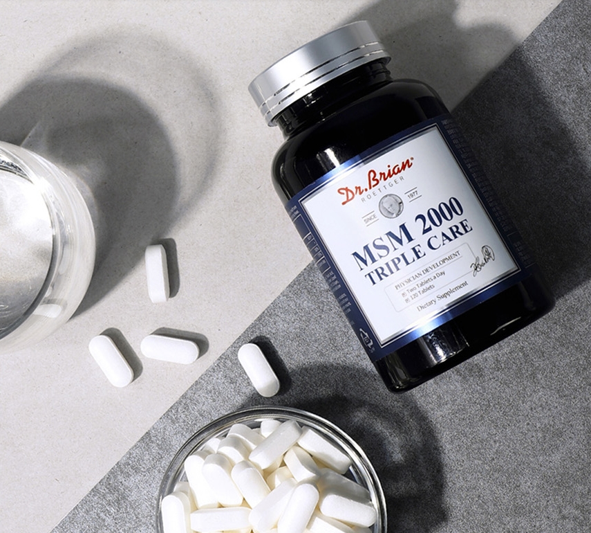 닥터브라이언 관절연골건강 MSM 2000mg <b>트리플케어</b>(2개월분)