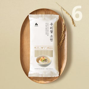 [네이처빌] 우리쌀 97% 노밀가루 쌀소면 쌀칼국수 300g 3개+3개입