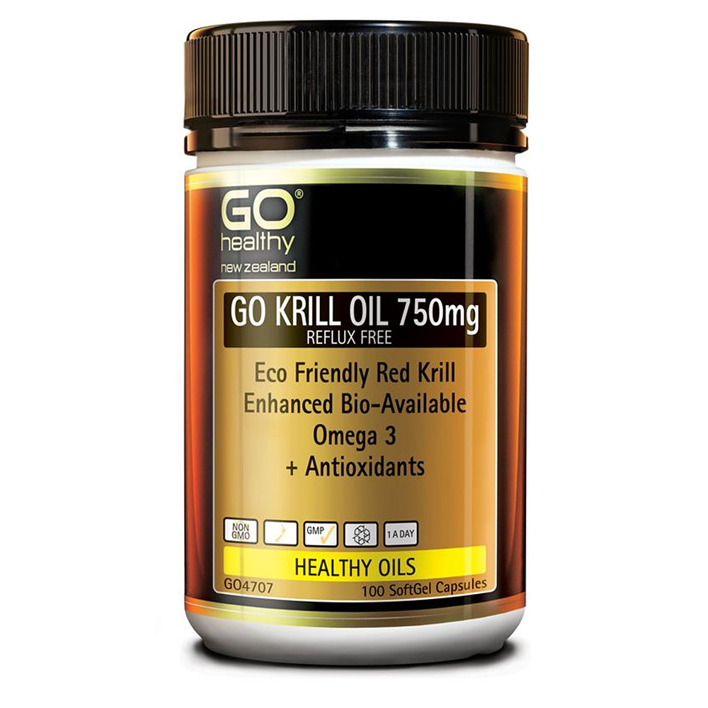 뉴질랜드 고헬씨 <b>고 크릴오일 750mg</b> 오메가3 Krill oil 원어데이 100캡슐