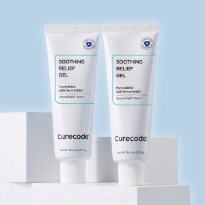 [Code.02] 큐어코드 수딩 릴리프 젤 크림 속건조 수분 진정 80ml, 2개