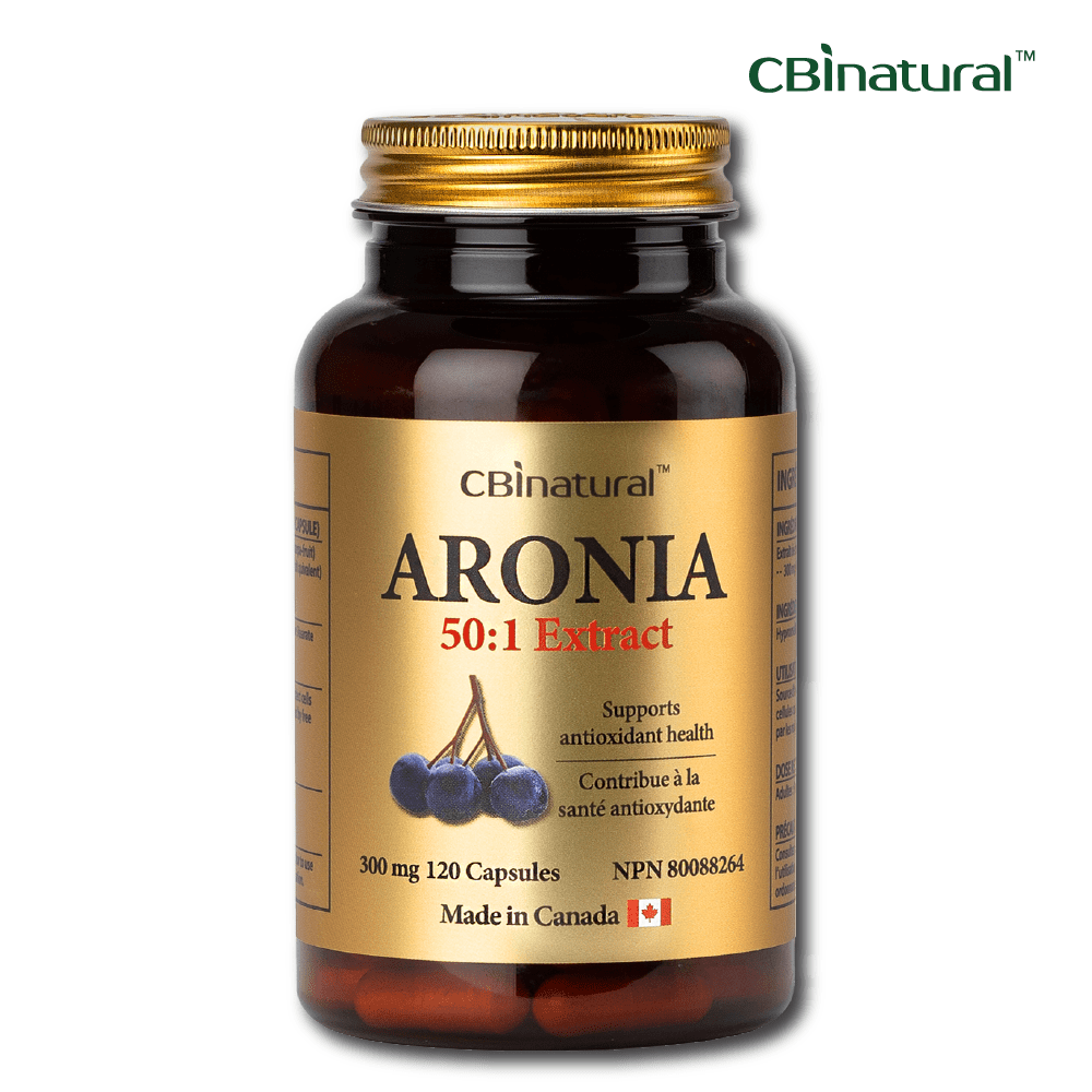 50배 고농축 캐나다 아로니아 300mg 120캡슐 캐나다 생산 눈영양 항산화