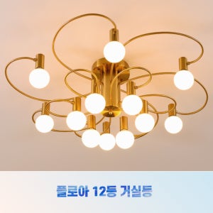 플로아 12등 거실등/직부등 해바라기조명 led전등교체