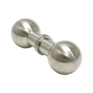 강화도어손잡이 1구 볼손잡이 더블 실버 유리 문 카페 화장실 상가 출입문