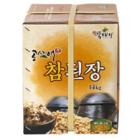 [전통식품]뚝배기식품 옛맛뚝배기 콩100% 전문식당맛 참된장 14kg 업소용 벌크 된장