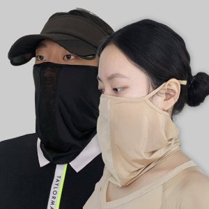 스타니 골프 쿨 마스크 남성 여성 자외선차단 망사 얼굴햇빛가리개 여름 스포츠 등산 자전거
