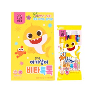 핑크퐁 비타톡톡 유아 아기 어린이 종합 비타민 씨 자일리톨 함유