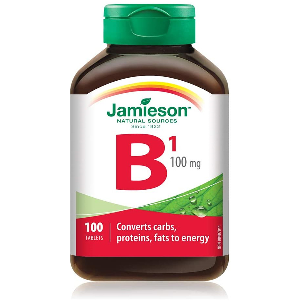 Jamieson Vitamin <b>B1</b> 자미에슨 <b>비타민B1</b> 100mg 100정