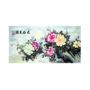 동양화 사랑 열정 장미꽃그림 감성 인테리어액자 100% 수작업 캔버스유화