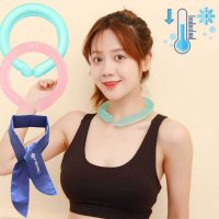 아이스 쿨 넥 스카프 냉감 얼음 시원한 냉각 목 밴드 튜브 수건 작업 운동 목걸이 타올